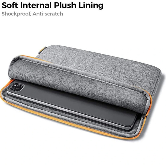 Tomtoc grey tablet sleeve case - Picture 3 of 13